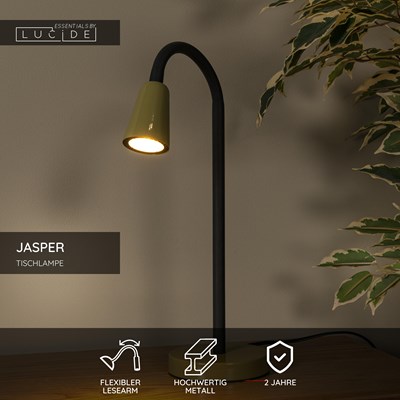 Lucide JASPER - Tischlampe - 1xGU10 - Grün | Essential